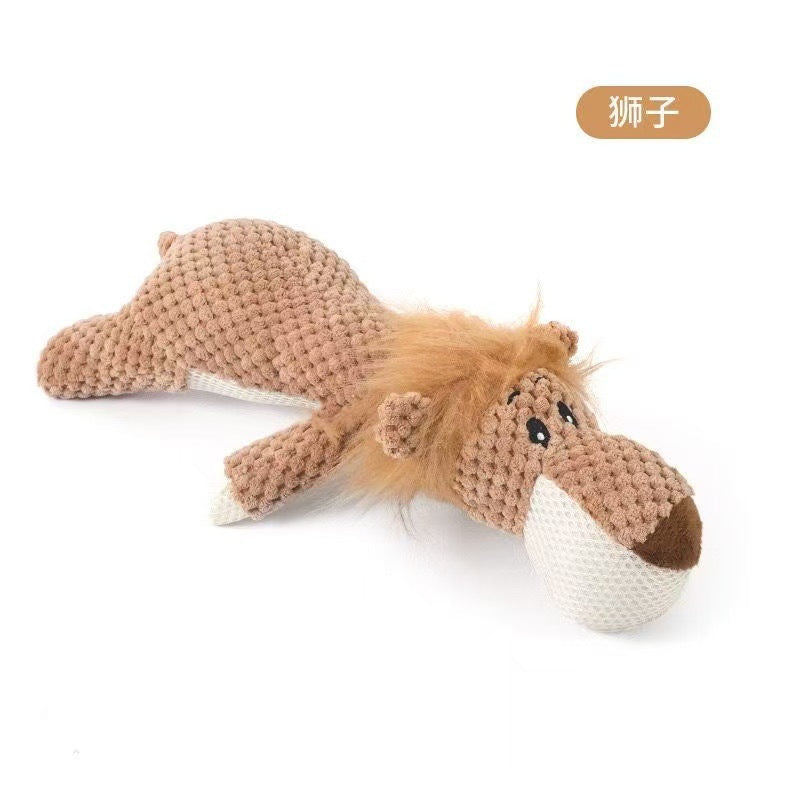 Cross-border Dog Sound-Emitting Bite-Resistant Plush Toy Pet Toy Sleep Companion Little Yellow Duck