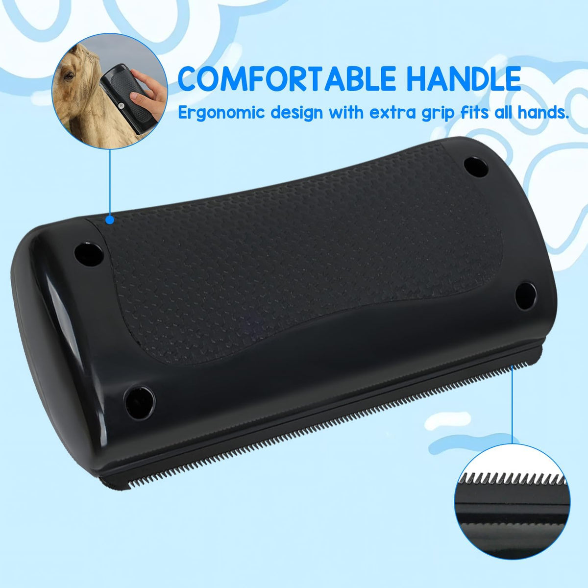 Plastic Lint Pet Dog Grooming Brush Hair Remover for Long Hair Dog