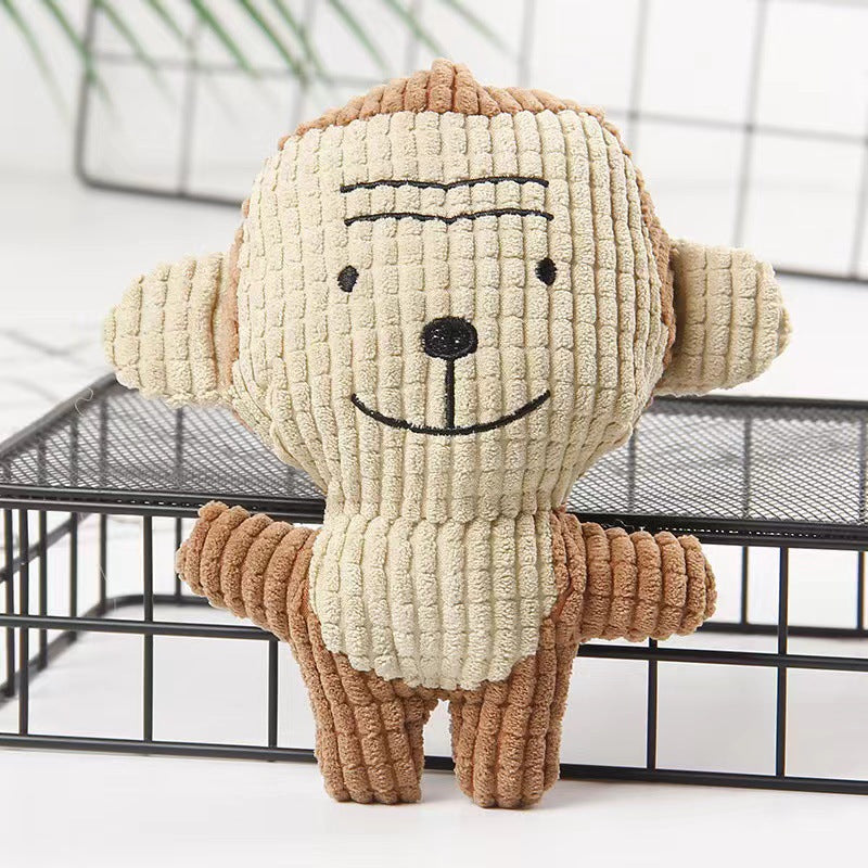 Cross-border Dog Sound-Emitting Bite-Resistant Plush Toy Pet Toy Sleep Companion Little Yellow Duck
