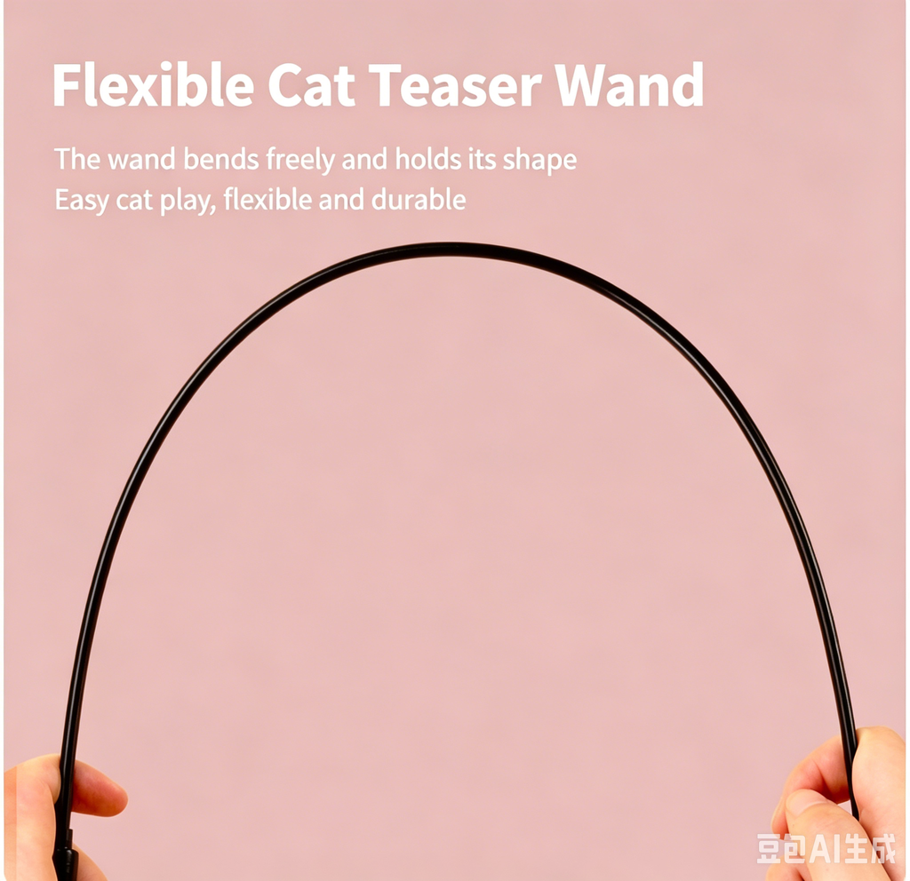 Rainbow Dream Cotton Cat Teaser Wand