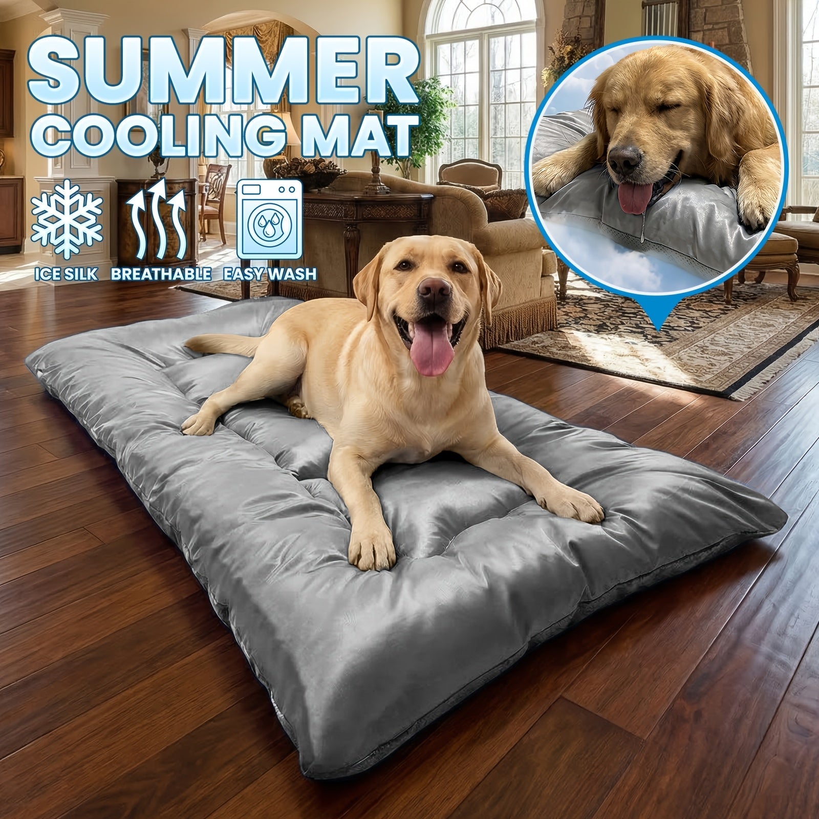 ChillMax™ XL Cooling Ice Silk Pet Mattress