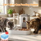 Space-Saving 2-in-1 Auto Feeder & Waterer