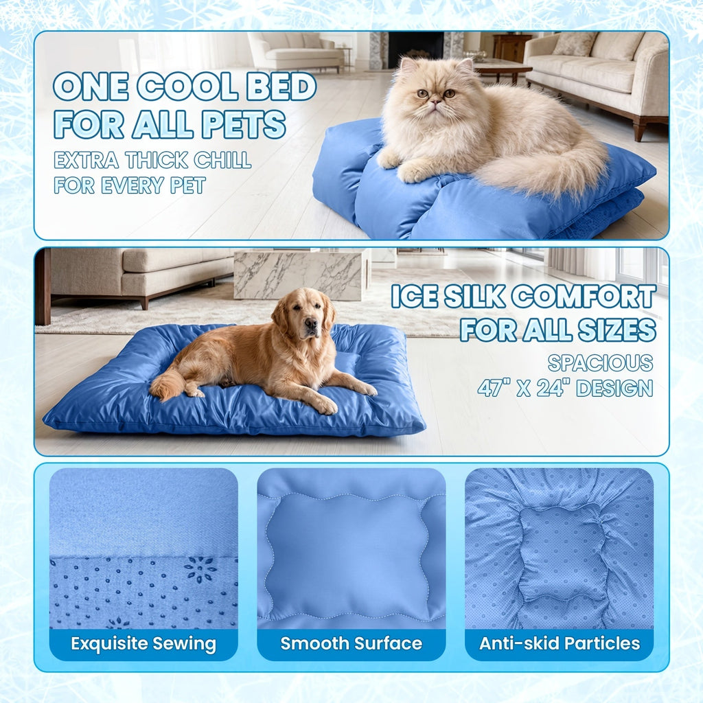 ChillMax™ XL Cooling Ice Silk Pet Mattress