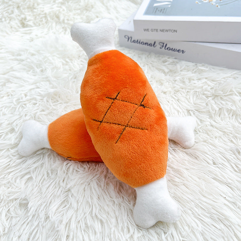 Qbell Peluche Compañero Pato Durmiente Juguetes para Perros Pequeños y Grandes Resistente a Mordeduras Dientes Rechinando Alivio Sonido Pato Juguete