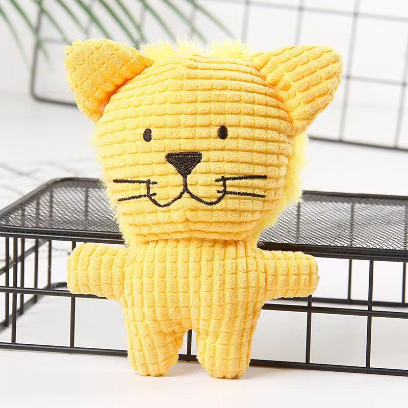 Cross-border Dog Sound-Emitting Bite-Resistant Plush Toy Pet Toy Sleep Companion Little Yellow Duck