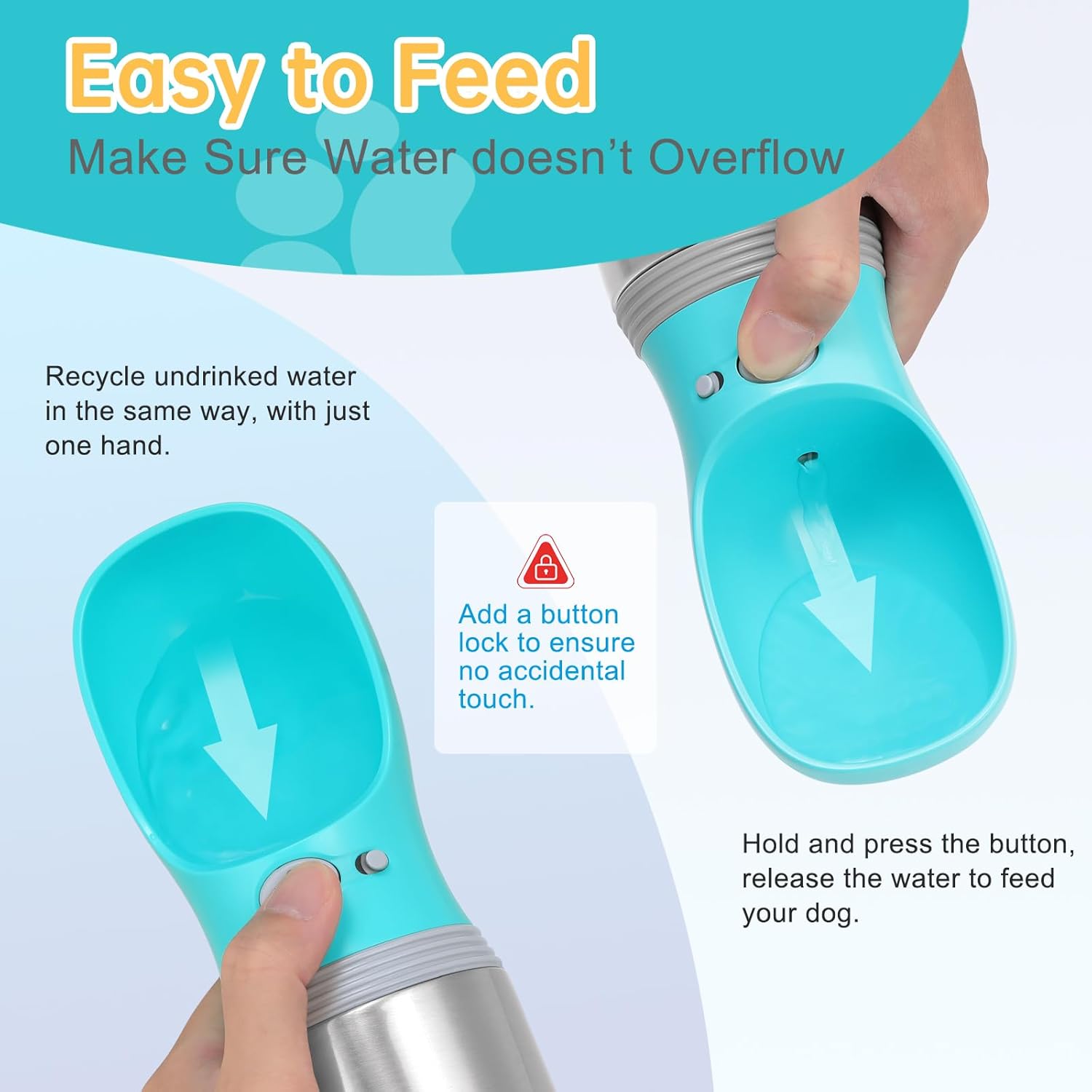 Portable Dog Water Bottle – Leak-Proof & BPA-Free