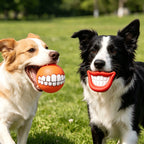 Funny Teeth Squeaky Dog Ball