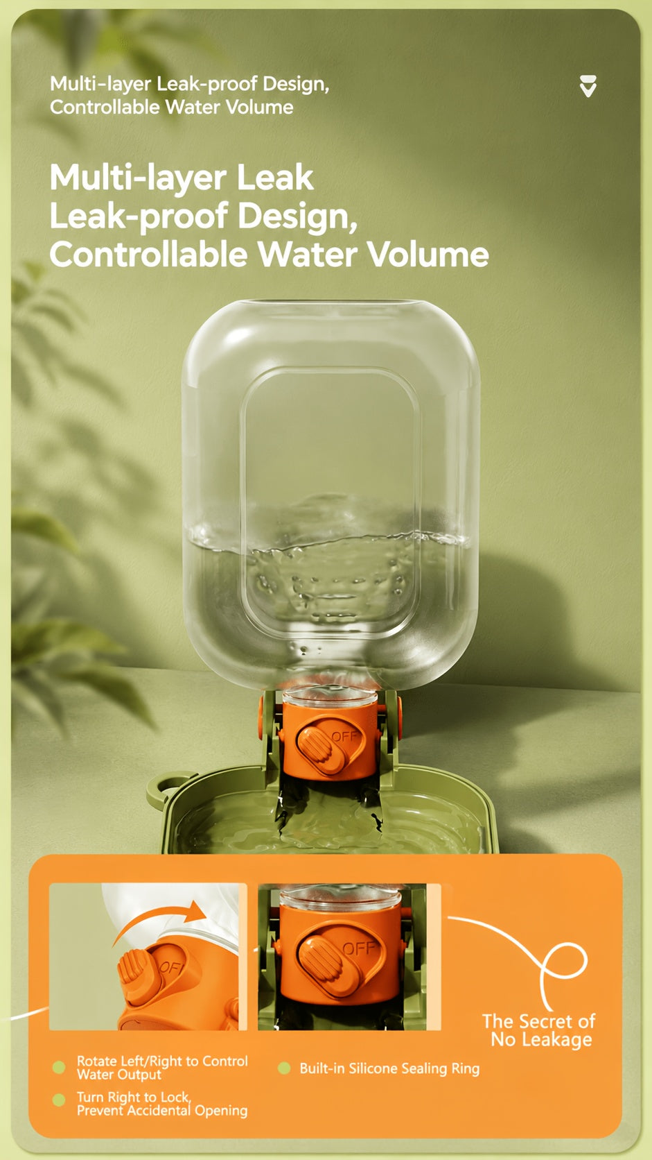 HydroGo Portable Dog Water Bottle