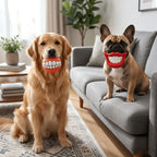 Funny Teeth Squeaky Dog Ball