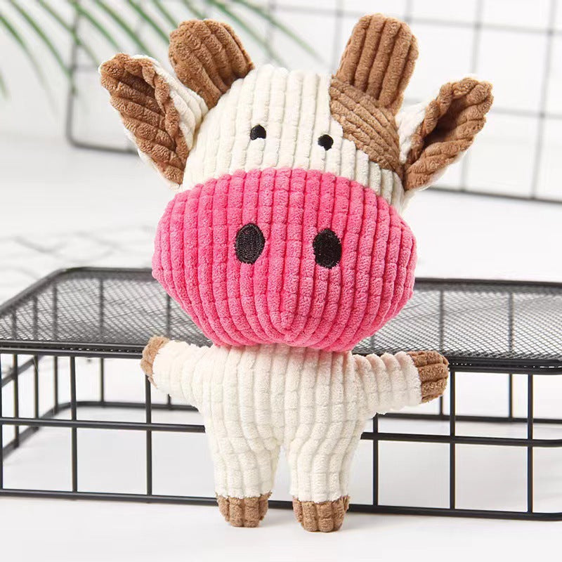 Cross-border Dog Sound-Emitting Bite-Resistant Plush Toy Pet Toy Sleep Companion Little Yellow Duck