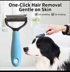Dual-Action Self-Cleaning Slicker Brush