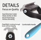 Dual-Action Self-Cleaning Slicker Brush