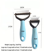 Dual-Action Self-Cleaning Slicker Brush