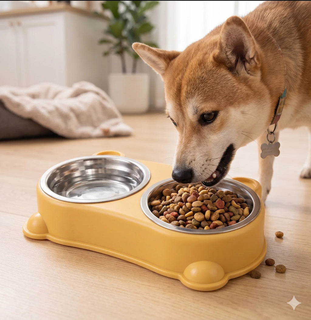 No-Spill Double Pet Bowl