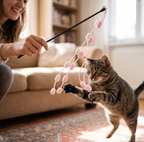 Rainbow Dream Cotton Cat Teaser Wand