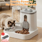 Space-Saving 2-in-1 Auto Feeder & Waterer