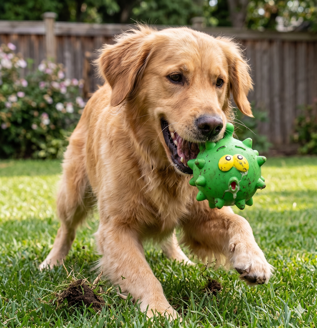 Squeaky Latex Dog Ball | Durable Interactive Chew Toy
