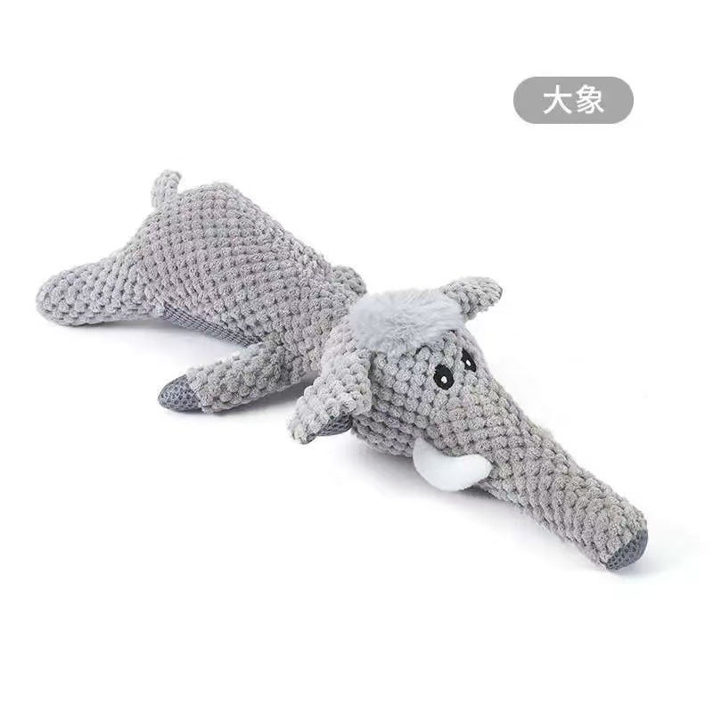 Cross-border Dog Sound-Emitting Bite-Resistant Plush Toy Pet Toy Sleep Companion Little Yellow Duck