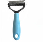 Dual-Action Self-Cleaning Slicker Brush