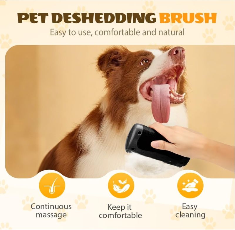 Self-Cleaning Pet Comb – Gentle Grooming Brush for Dogs, Cats & Small Animals