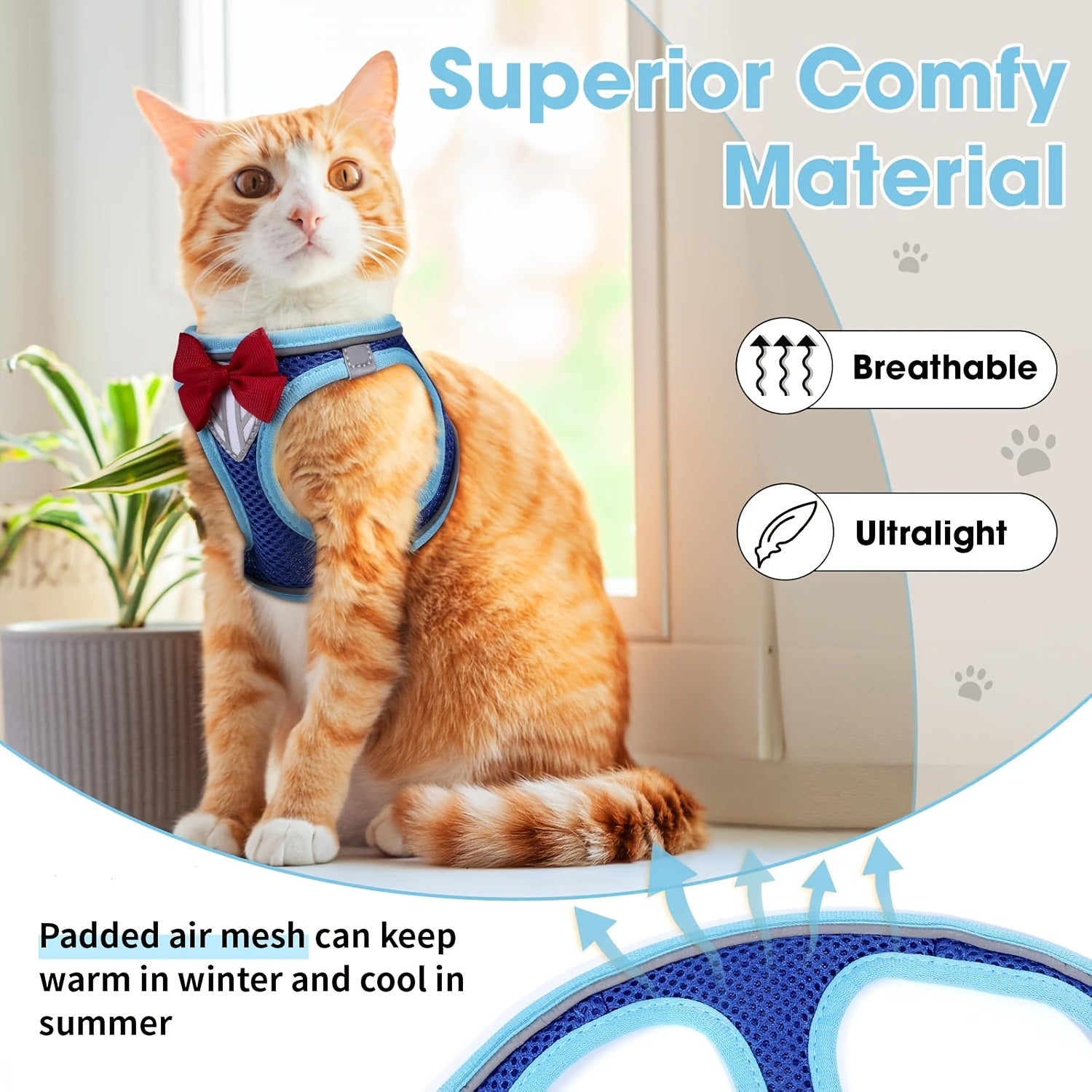 Escape-Proof Cat Harness & Leash Set