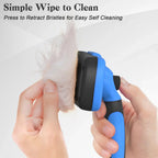 One-Touch Self-Cleaning Slicker Brush