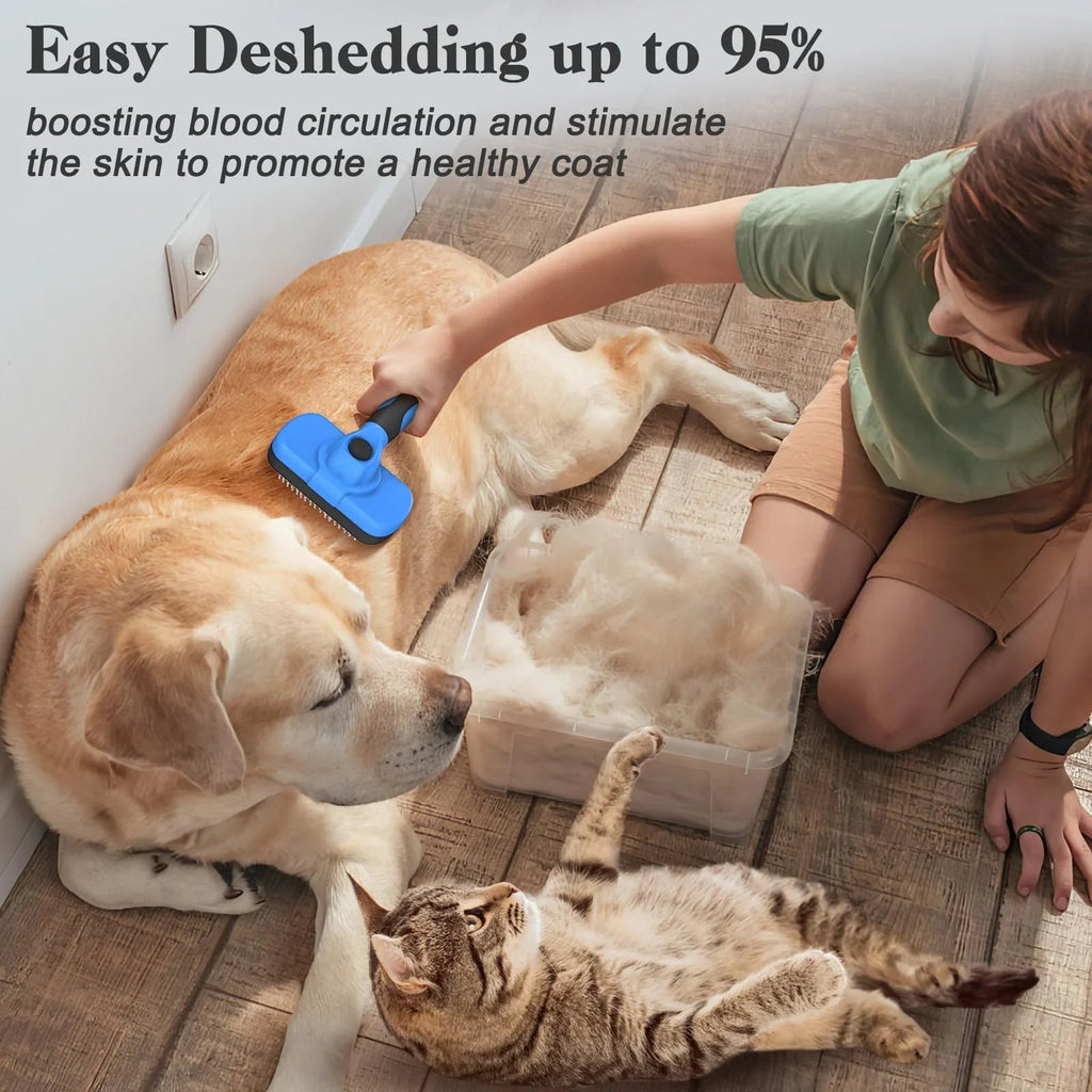 One-Touch Self-Cleaning Slicker Brush